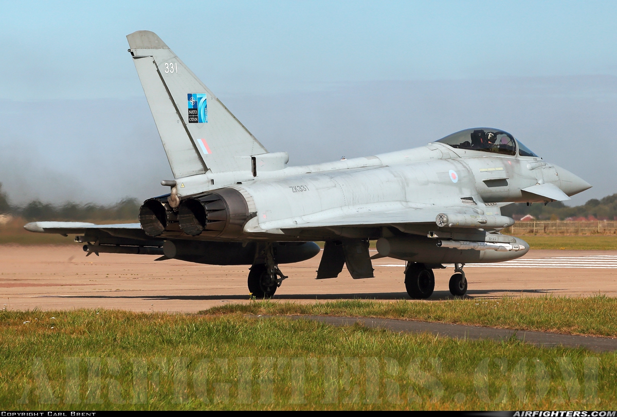UK - Air Force Eurofighter Typhoon FGR4 ZK331 at Coningsby (EGXC), UK