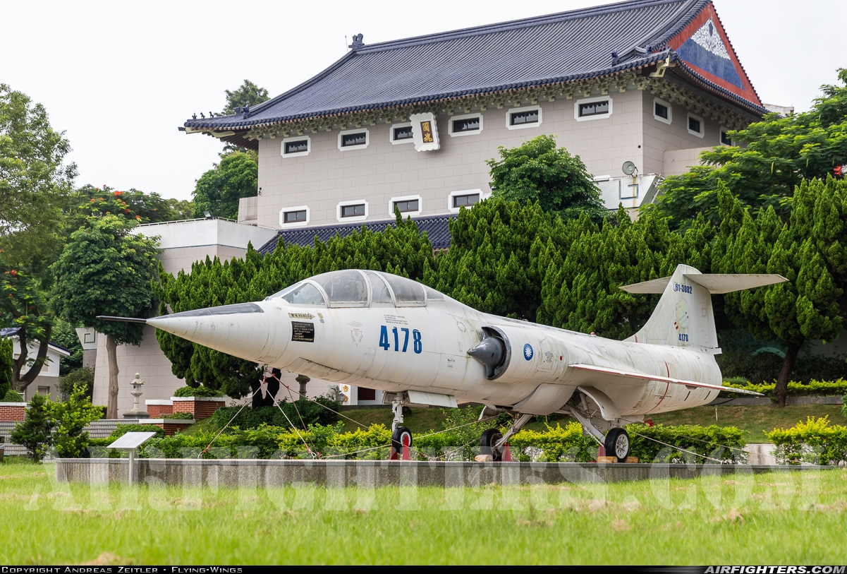 Taiwan - Air Force Lockheed TF-104G Starfighter 4178 at Off-Airport - Tachia, Taiwan