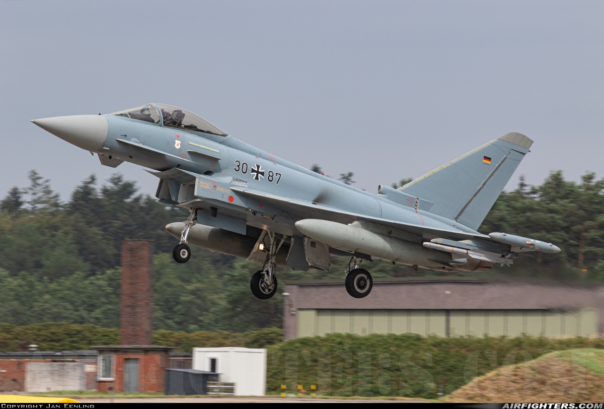 Germany - Air Force Eurofighter EF-2000 Typhoon S 30+87 at Wittmundhafen (Wittmund) (ETNT), Germany