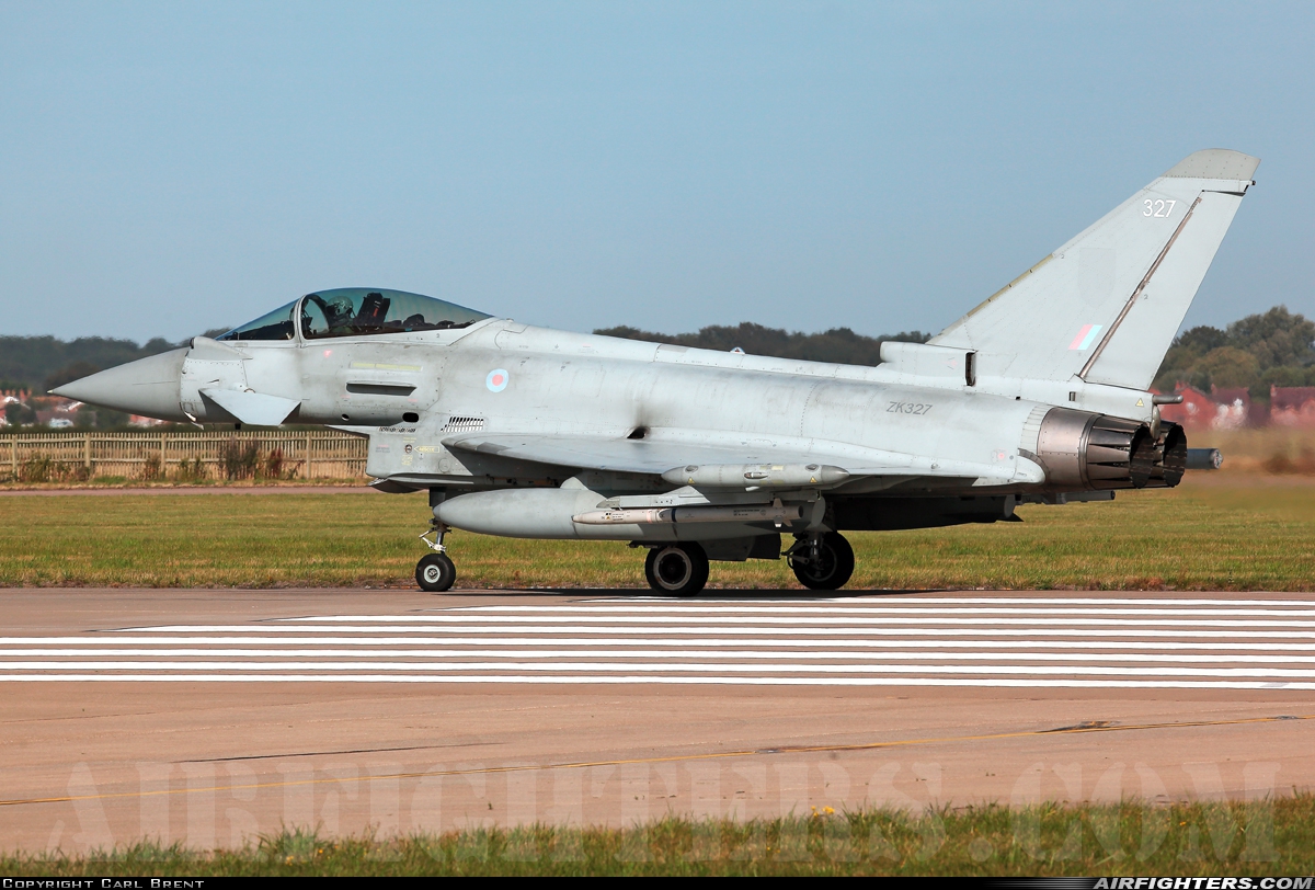 UK - Air Force Eurofighter Typhoon FGR4 ZK327 at Coningsby (EGXC), UK