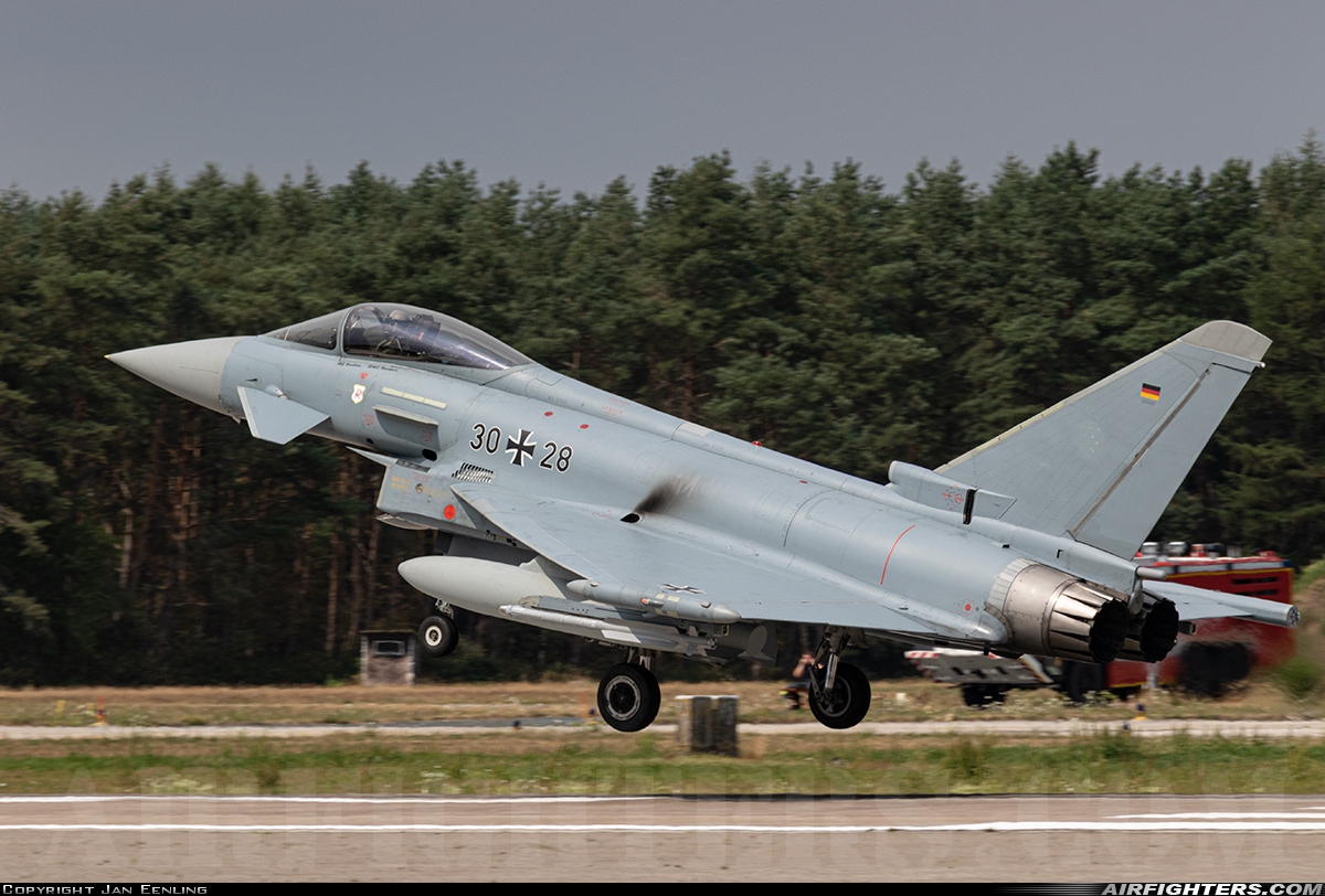 Germany - Air Force Eurofighter EF-2000 Typhoon S 30+28 at Wittmundhafen (Wittmund) (ETNT), Germany