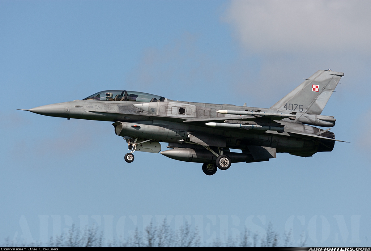 Poland - Air Force General Dynamics F-16D Fighting Falcon 4076 at Leeuwarden (LWR / EHLW), Netherlands