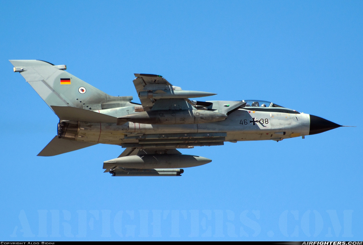 Germany - Air Force Panavia Tornado ECR 46+38 at Mont de Marsan (LFBM), France