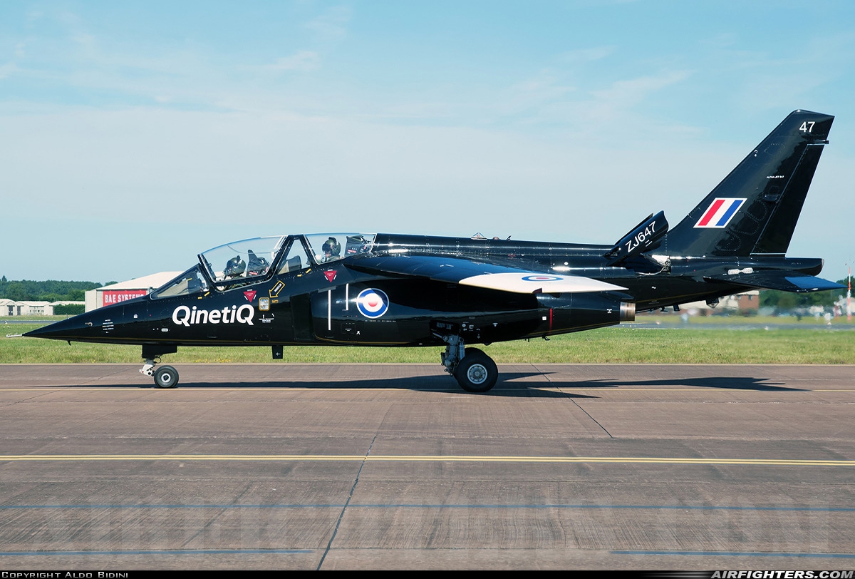 Company Owned - QinetiQ Dassault/Dornier Alpha Jet A ZJ647 at Fairford (FFD / EGVA), UK