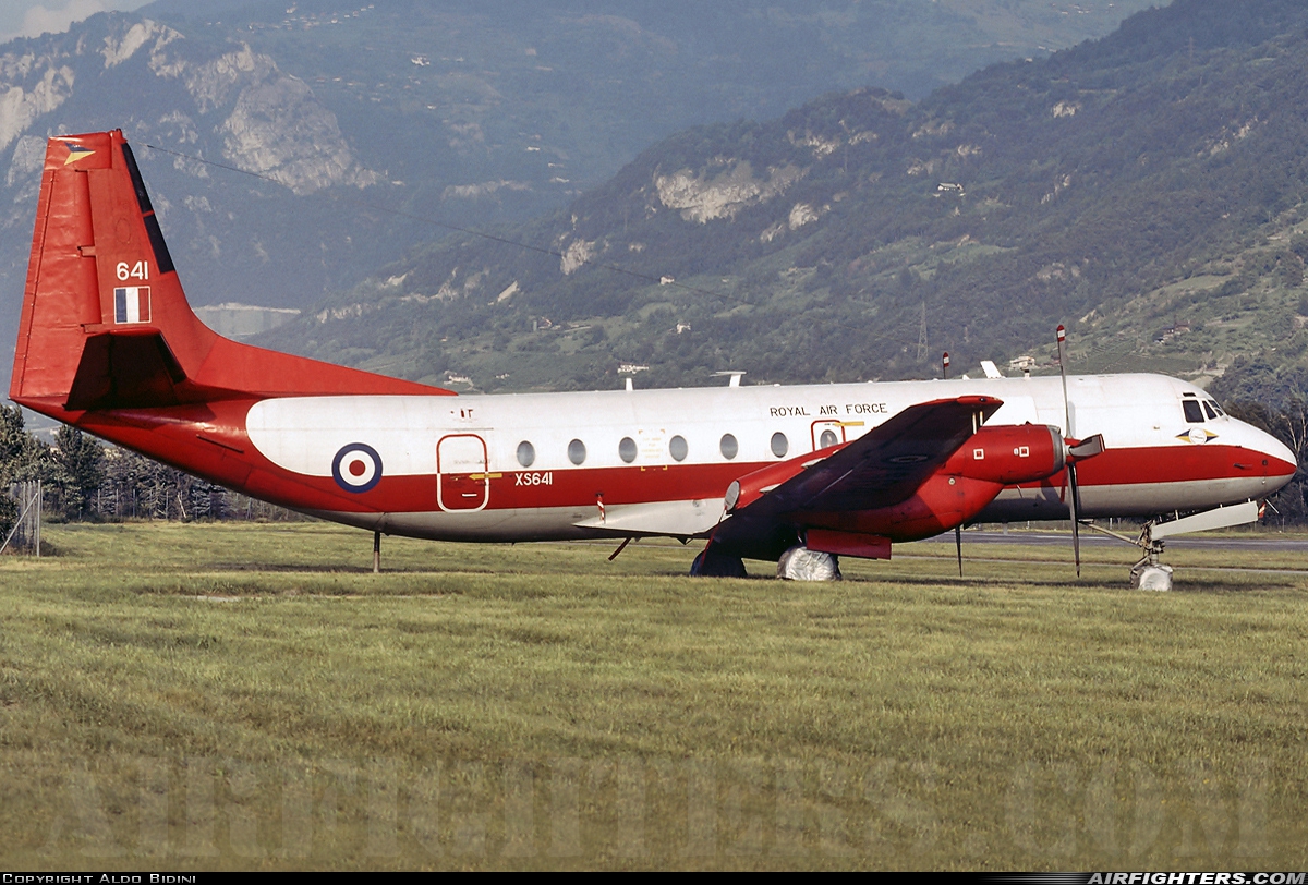 UK - Air Force Hawker Siddeley HS-780 Andover C1(PR) XS641 at Sion (- Sitten) (SIR / LSGS / LSMS), Switzerland