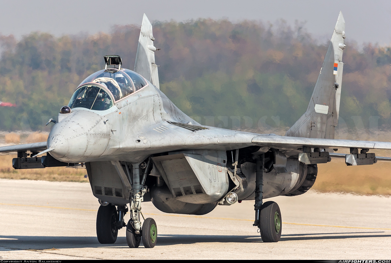 Serbia - Air Force Mikoyan-Gurevich MiG-29UB (9.51) 18301 at Belgrade - Batajnica (BJY / LYBT), Serbia
