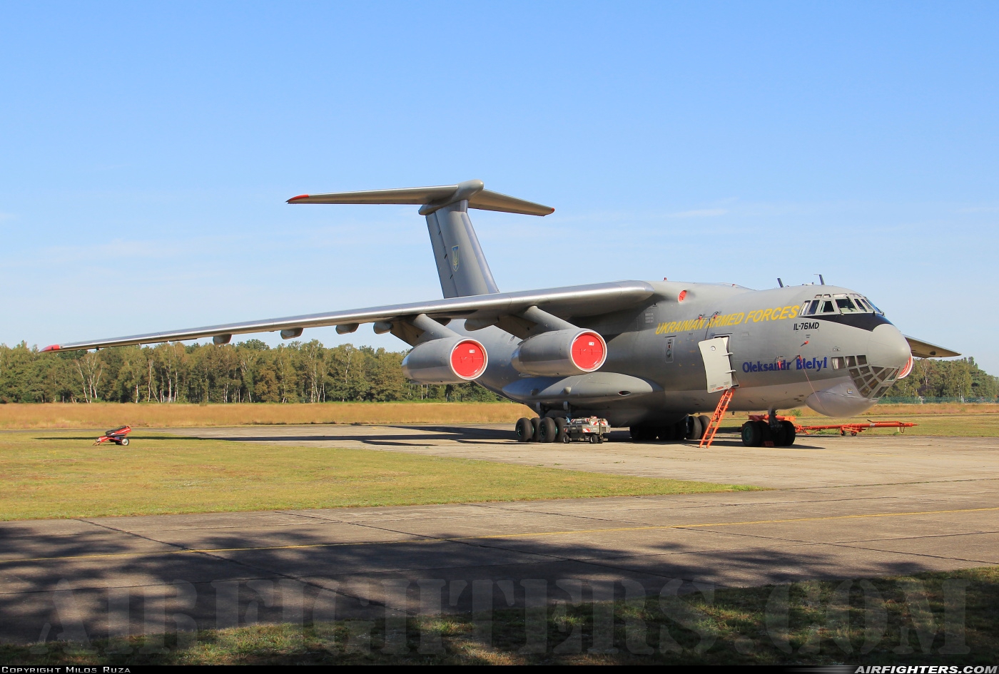 Ukraine - Air Force Ilyushin IL-76MD 76683 at Kleine Brogel (EBBL), Belgium
