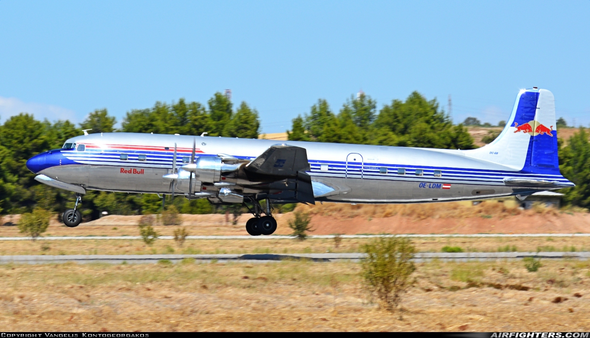 Private - Red Bull Douglas DC-6B OE-LDM at Tanagra (LGTG), Greece