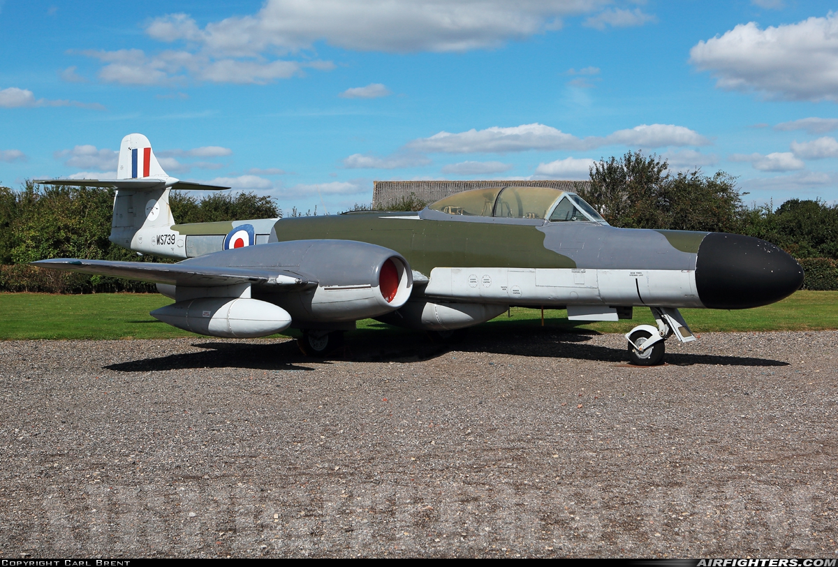 UK - Air Force Gloster Meteor NF.14 WS739 at Off-Airport - Newark, UK