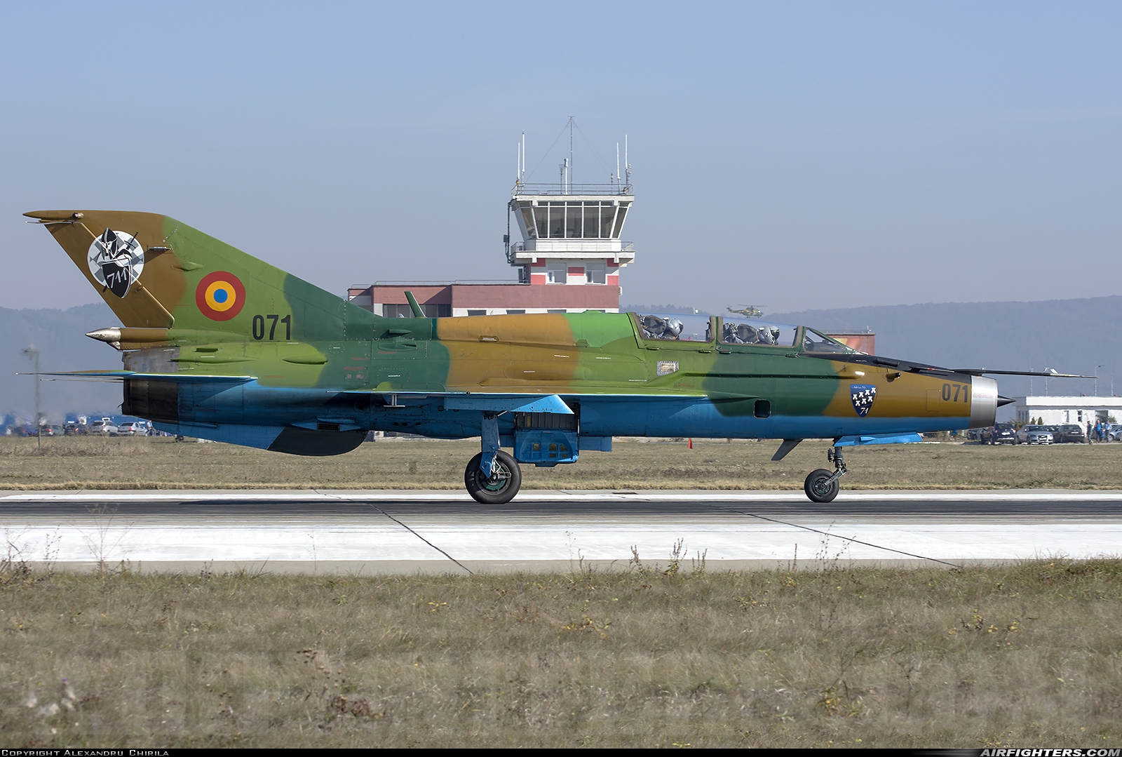 Romania - Air Force Mikoyan-Gurevich MiG-21UM Lancer B 071 at Campia Turzii (LRCT), Romania