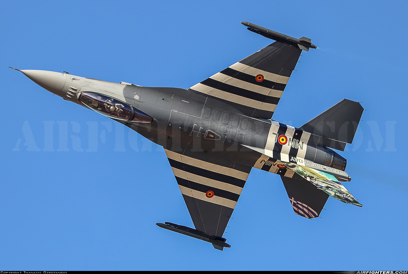 Belgium - Air Force General Dynamics F-16AM Fighting Falcon FA-57 at Tanagra (LGTG), Greece