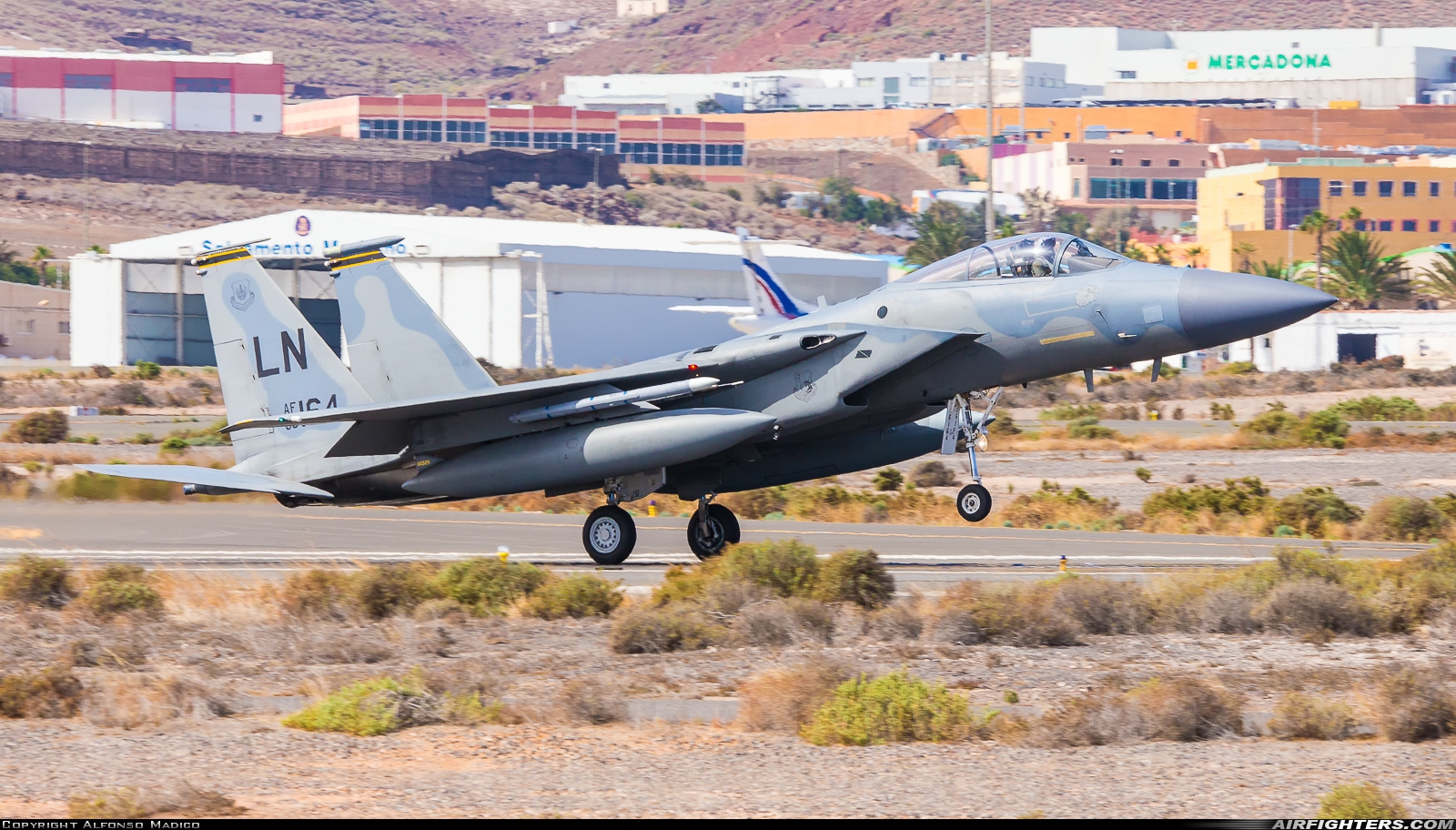 USA - Air Force McDonnell Douglas F-15C Eagle 86-0164 at Gran Canaria (- Las Palmas / Gando) (LPA / GCLP), Spain
