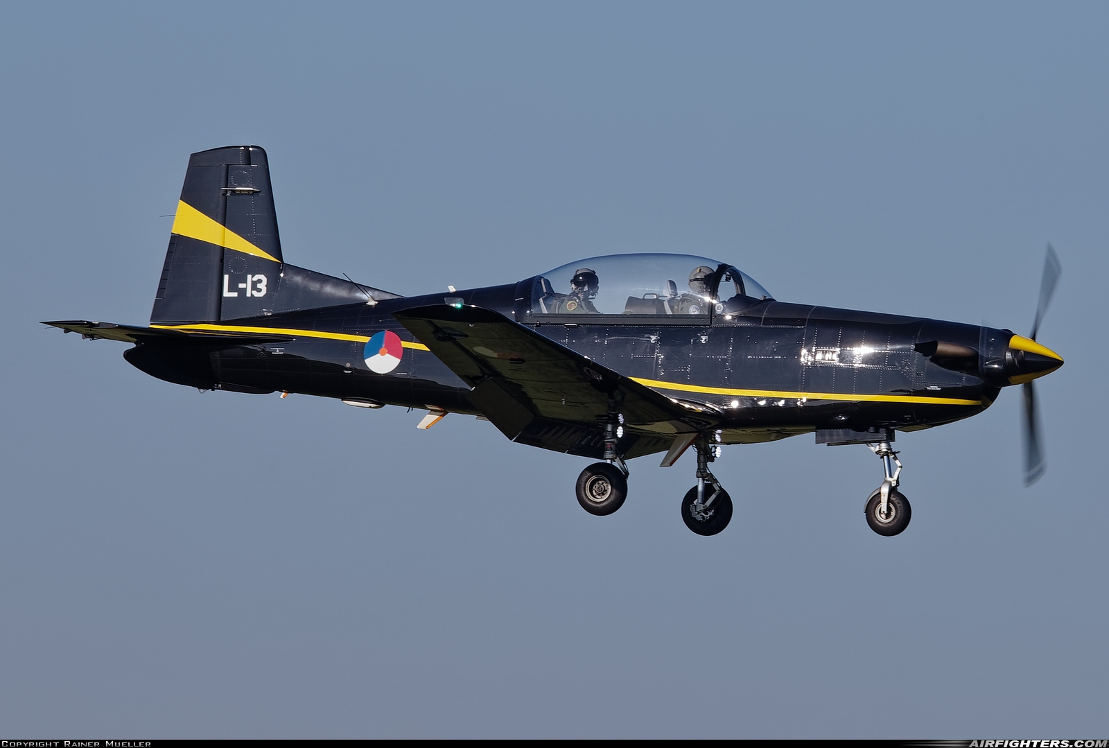 Netherlands - Air Force Pilatus PC-7M Turbo Trainer L-13 at Leeuwarden (LWR / EHLW), Netherlands