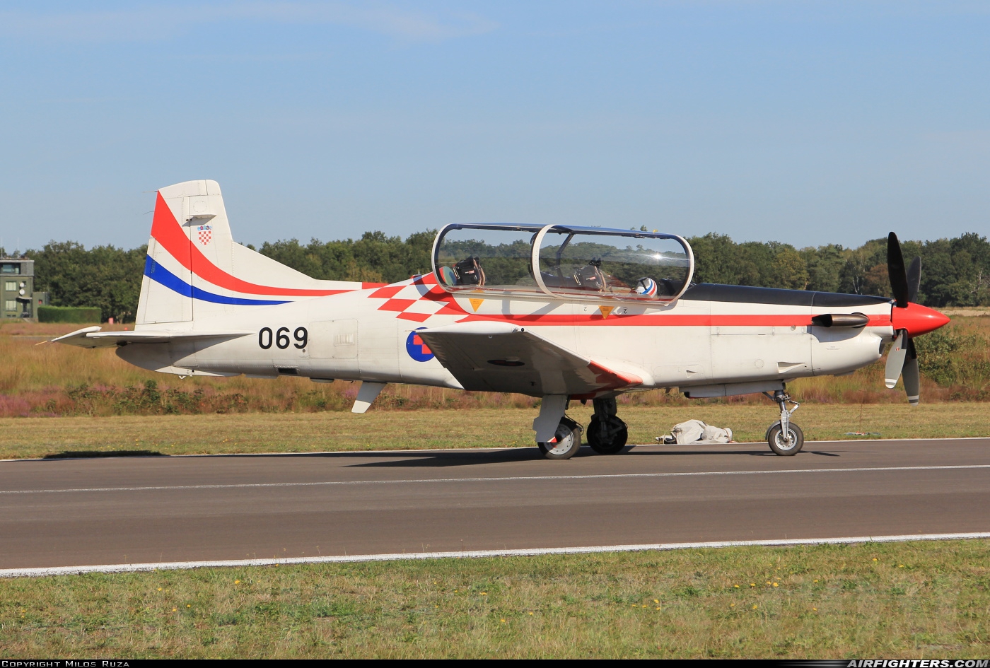 Croatia - Air Force Pilatus PC-9M 069 at Kleine Brogel (EBBL), Belgium