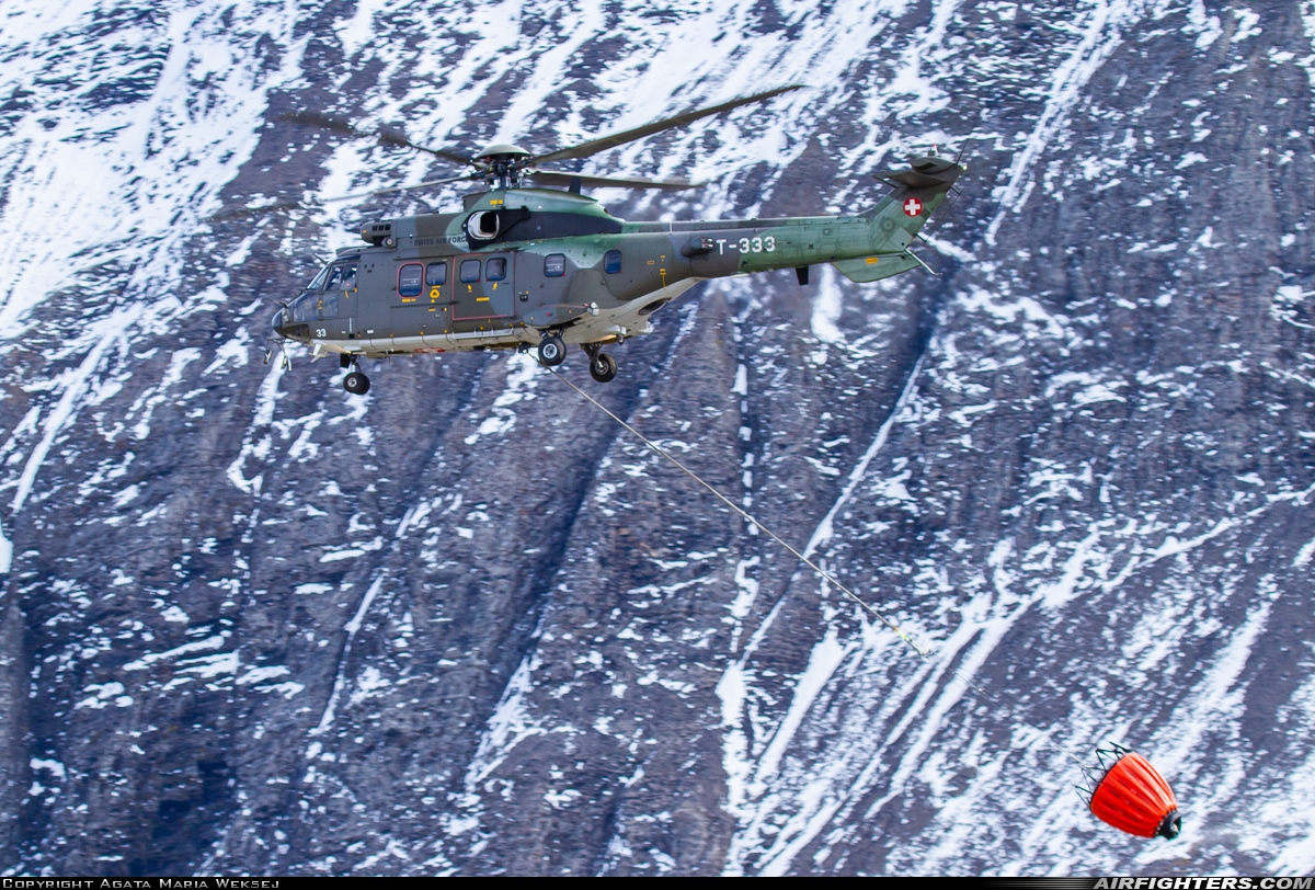 Switzerland - Air Force Aerospatiale AS-532UL Cougar T-333 at Off-Airport - Axalp, Switzerland