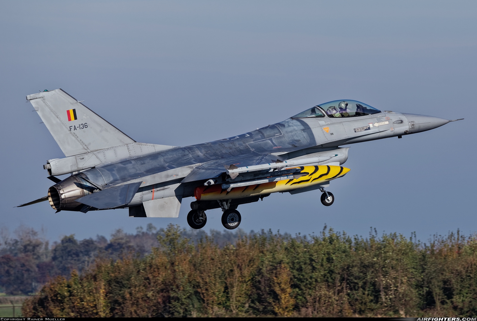 Belgium - Air Force General Dynamics F-16AM Fighting Falcon FA-136 at Leeuwarden (LWR / EHLW), Netherlands