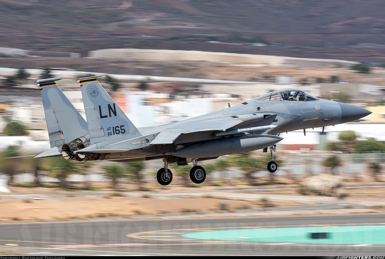 USA - Air Force McDonnell Douglas F-15C Eagle 86-0165 at Gran Canaria (- Las Palmas / Gando) (LPA / GCLP), Spain
