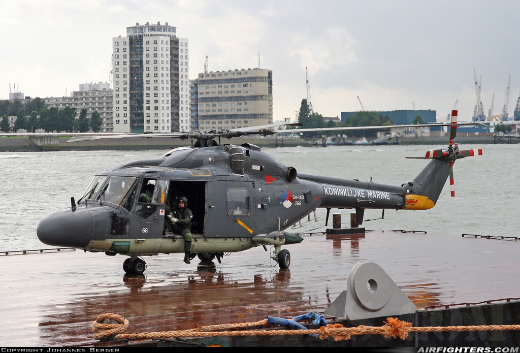Netherlands - Navy Westland WG-13 Lynx SH-14D 266 at Off-Airport - Rotterdam, Netherlands