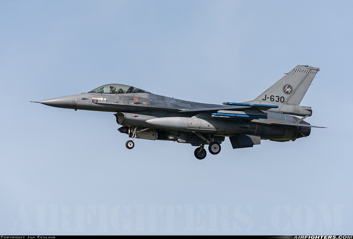 Netherlands - Air Force General Dynamics F-16AM Fighting Falcon J-630 at Leeuwarden (LWR / EHLW), Netherlands