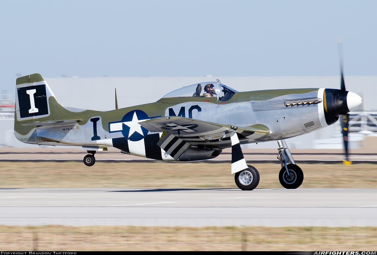 Private North American P-51D Mustang N74190 at Fort Worth - Alliance (AFW / KAFW), USA