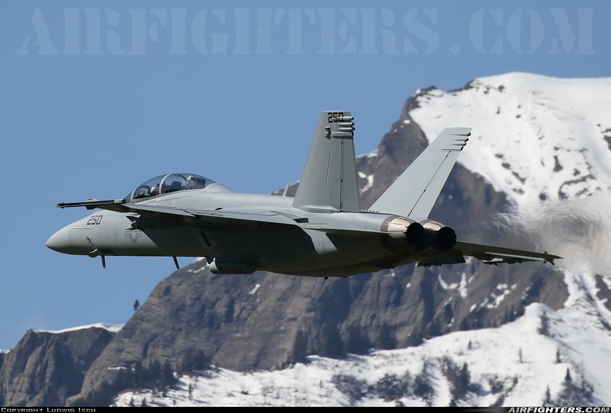 USA - Navy Boeing F/A-18F Super Hornet 169654 at Meiringen (LSMM), Switzerland