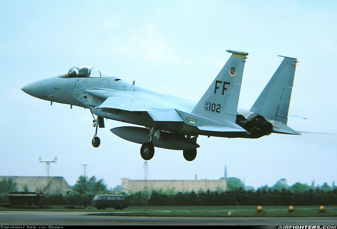 USA - Air Force McDonnell Douglas F-15A Eagle 76-0102 at Breda - Gilze-Rijen (GLZ / EHGR), Netherlands