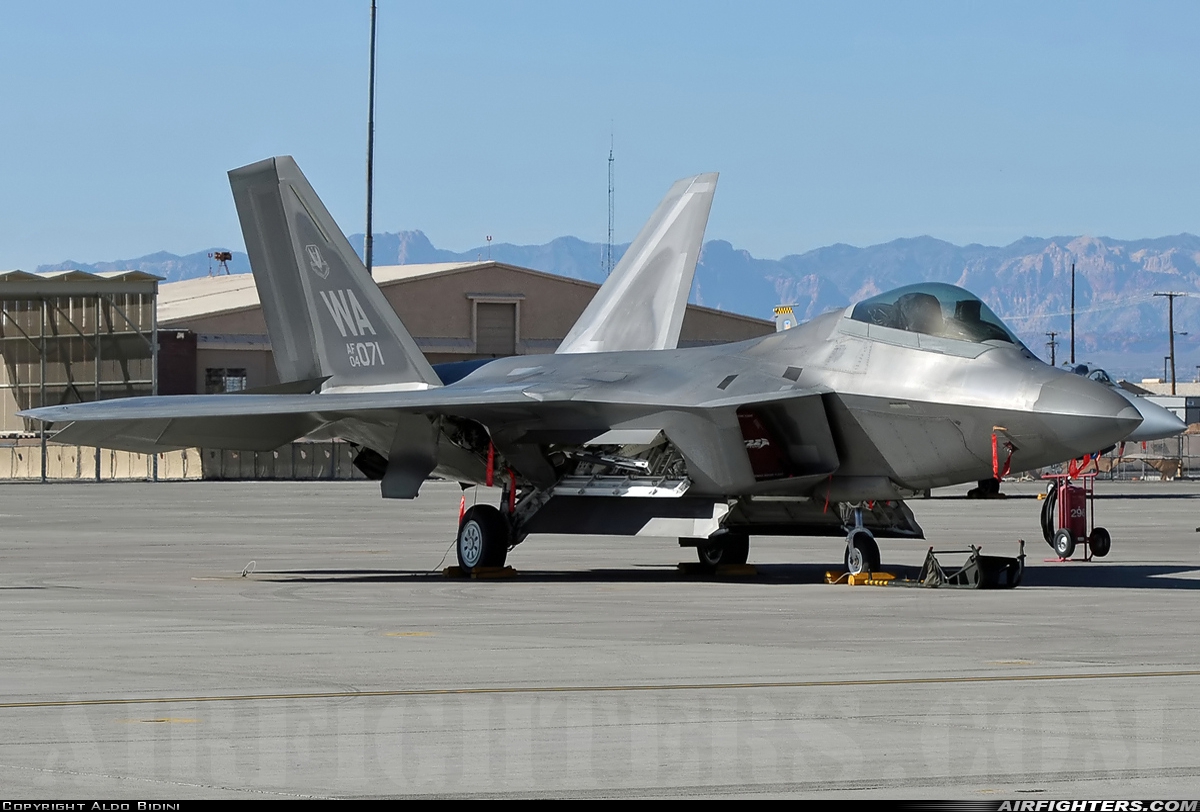 USA - Air Force Lockheed Martin F-22A Raptor 04-4071 at Las Vegas - Nellis AFB (LSV / KLSV), USA