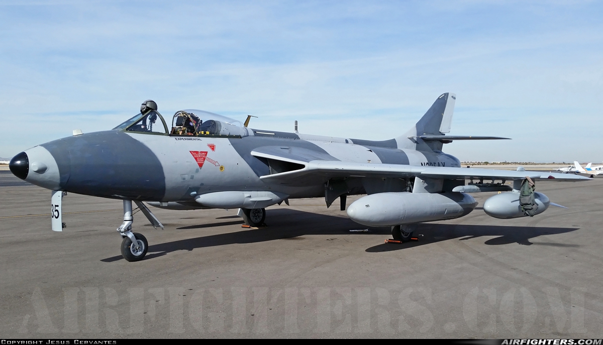 Company Owned - Airborne Tactical Advantage Company (ATAC) Hawker Hunter F58 N335AX at El Paso - Int. (ELP / KELP), USA