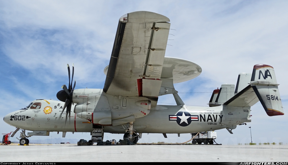 USA - Navy Grumman E-2C II Hawkeye 165814 at El Paso / Fort Bliss - Biggs AAF (BIF / KBIF), USA