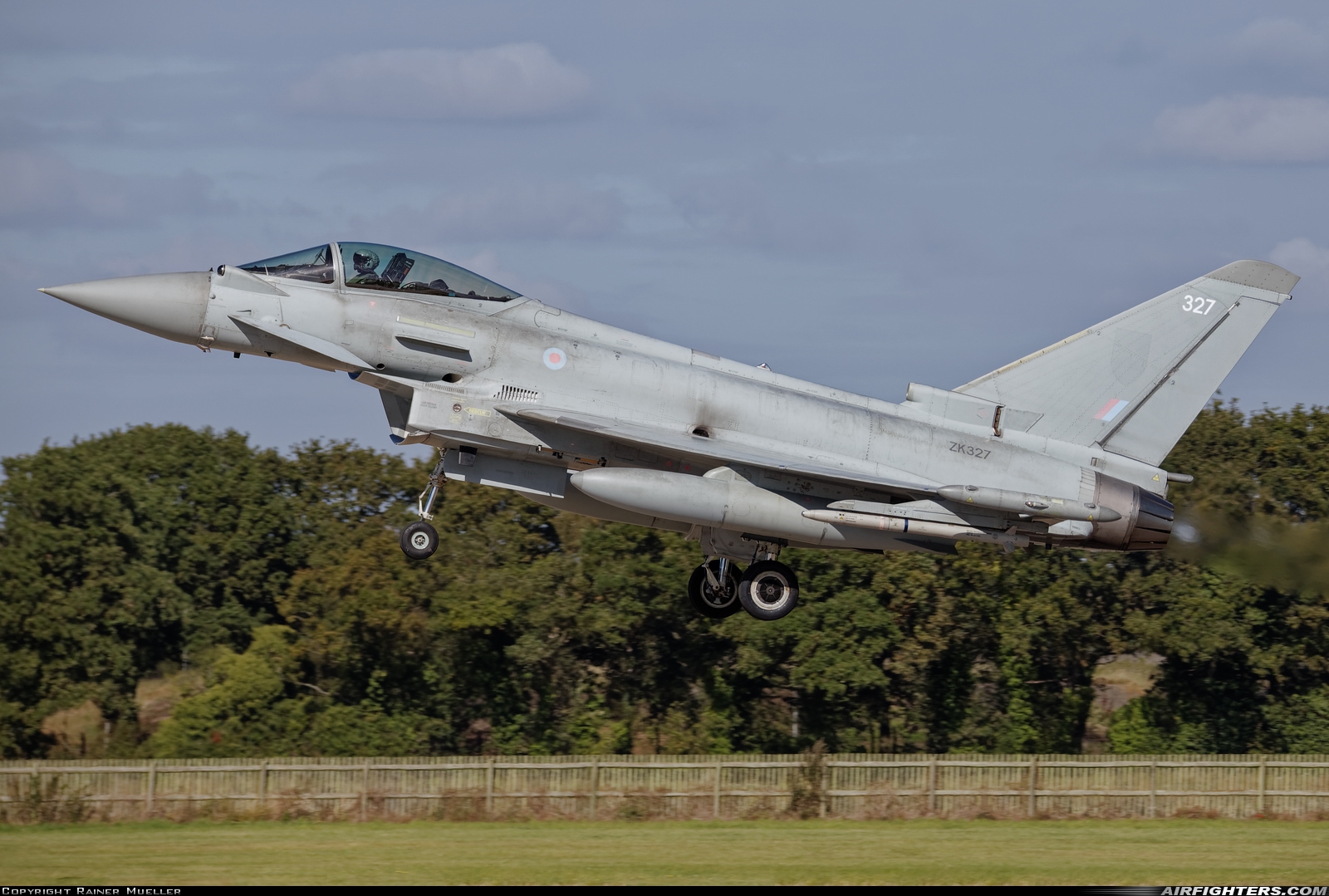UK - Air Force Eurofighter Typhoon FGR4 ZK327 at Coningsby (EGXC), UK