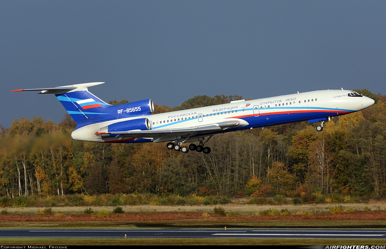 Russia - Air Force Tupolev Tu-154M/LK-1 RF-85655 at Cologne / Bonn (- Konrad Adenauer / Wahn) (CGN / EDDK), Germany