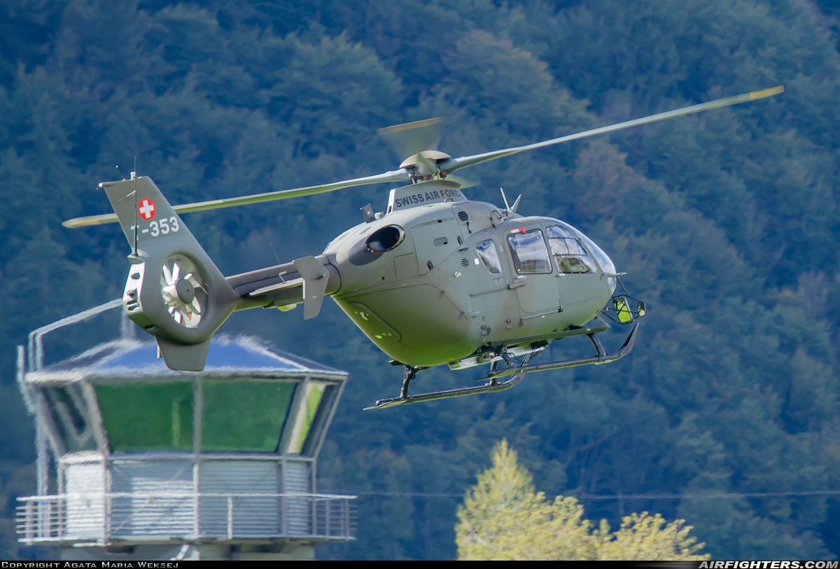 Switzerland - Air Force Eurocopter TH05 (EC-635P2+) T-353 at Meiringen (LSMM), Switzerland