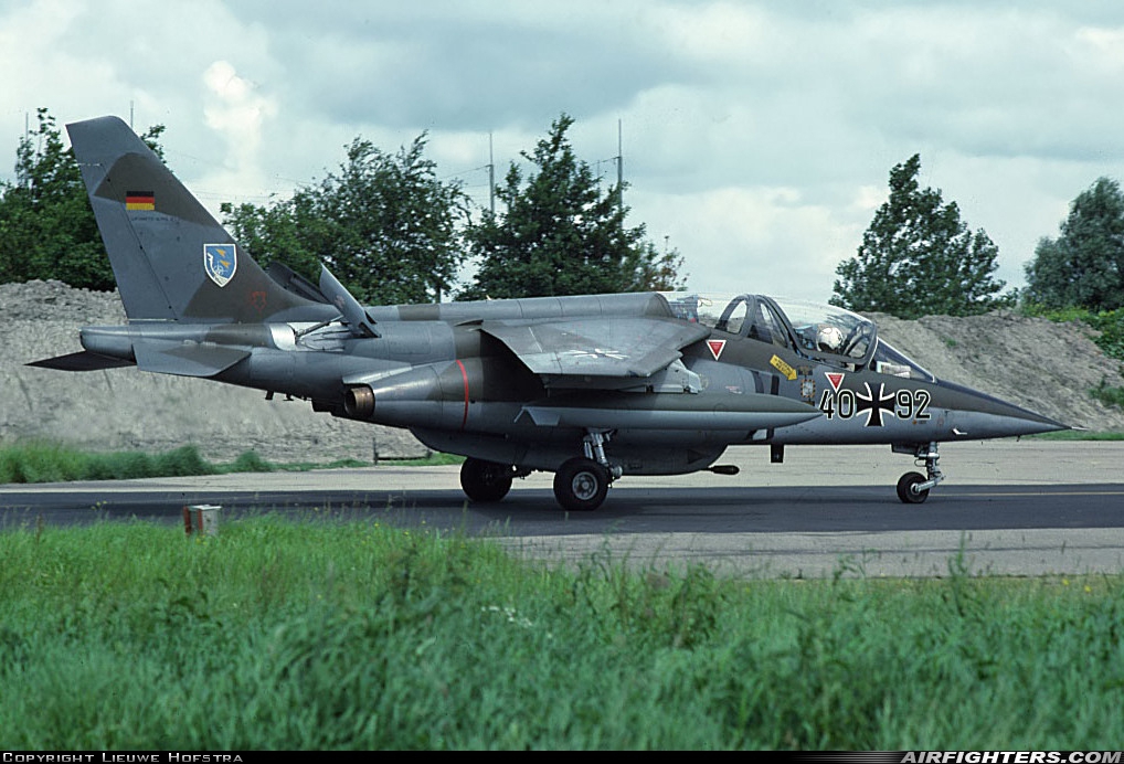 Germany Dassault/Dornier Alpha Jet A 40+92 at Leeuwarden (LWR / EHLW), Netherlands