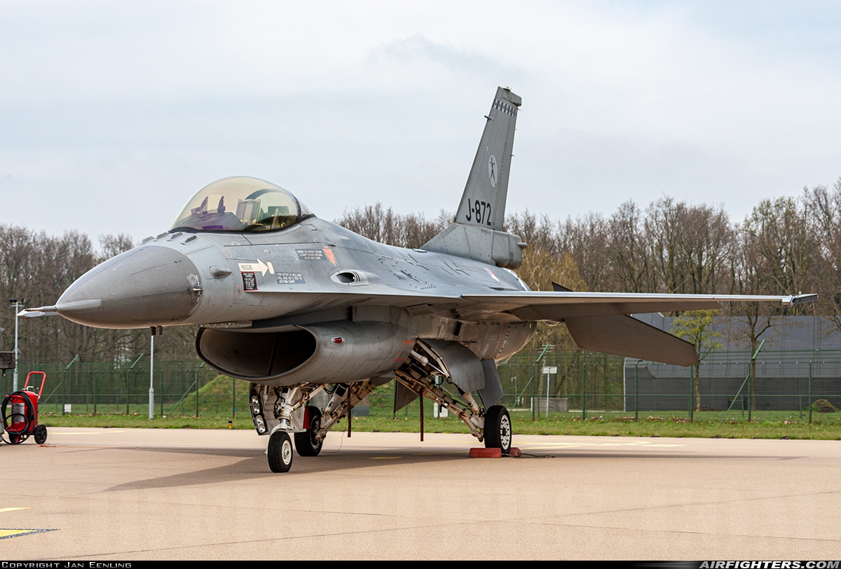 Netherlands - Air Force General Dynamics F-16AM Fighting Falcon J-872 at Uden - Volkel (UDE / EHVK), Netherlands