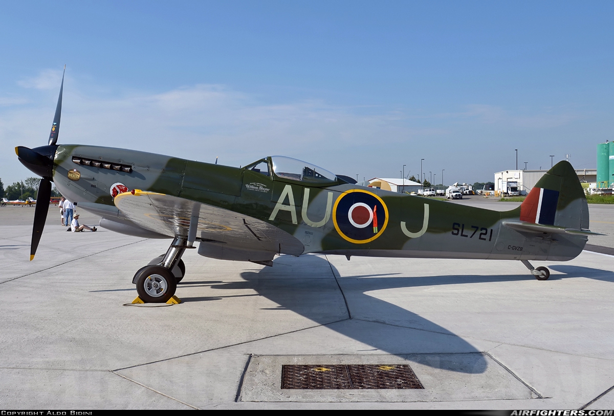 Private - Vintage Wings of Canada Supermarine 361 Spitfire LF.XVIe C-GVZB at Hamilton (YHM / CYHM), Canada