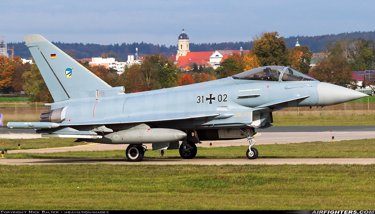 Germany - Air Force Eurofighter EF-2000 Typhoon S 31+02 at Neuburg - Zell (ETSN), Germany