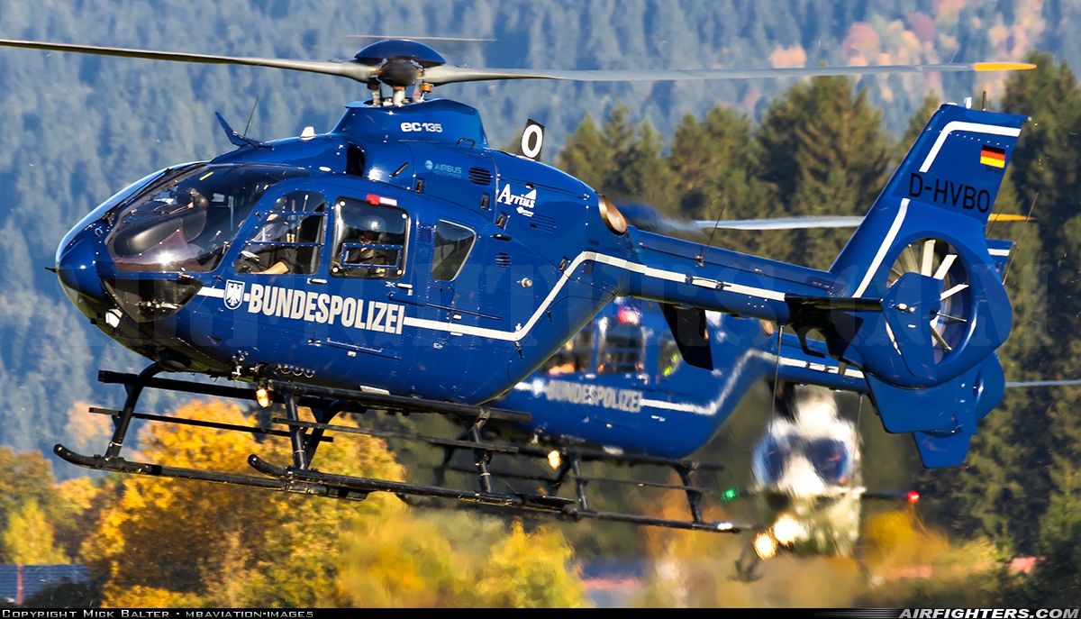 Germany - Bundespolizei Eurocopter EC-135T2 D-HVBO at Füssen (- Allgäu), Germany