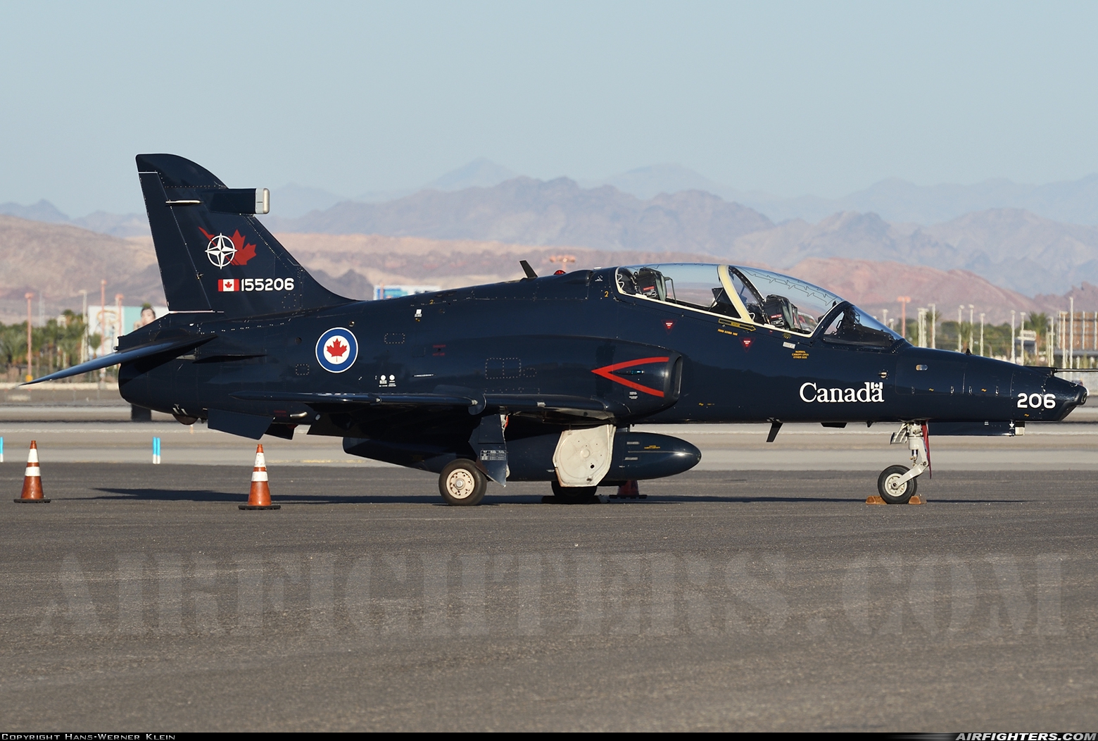 Canada - Air Force BAE Systems CT-155 Hawk (Hawk Mk.115) 155206 at Las Vegas - McCarran Int. (LAS / KLAS), USA