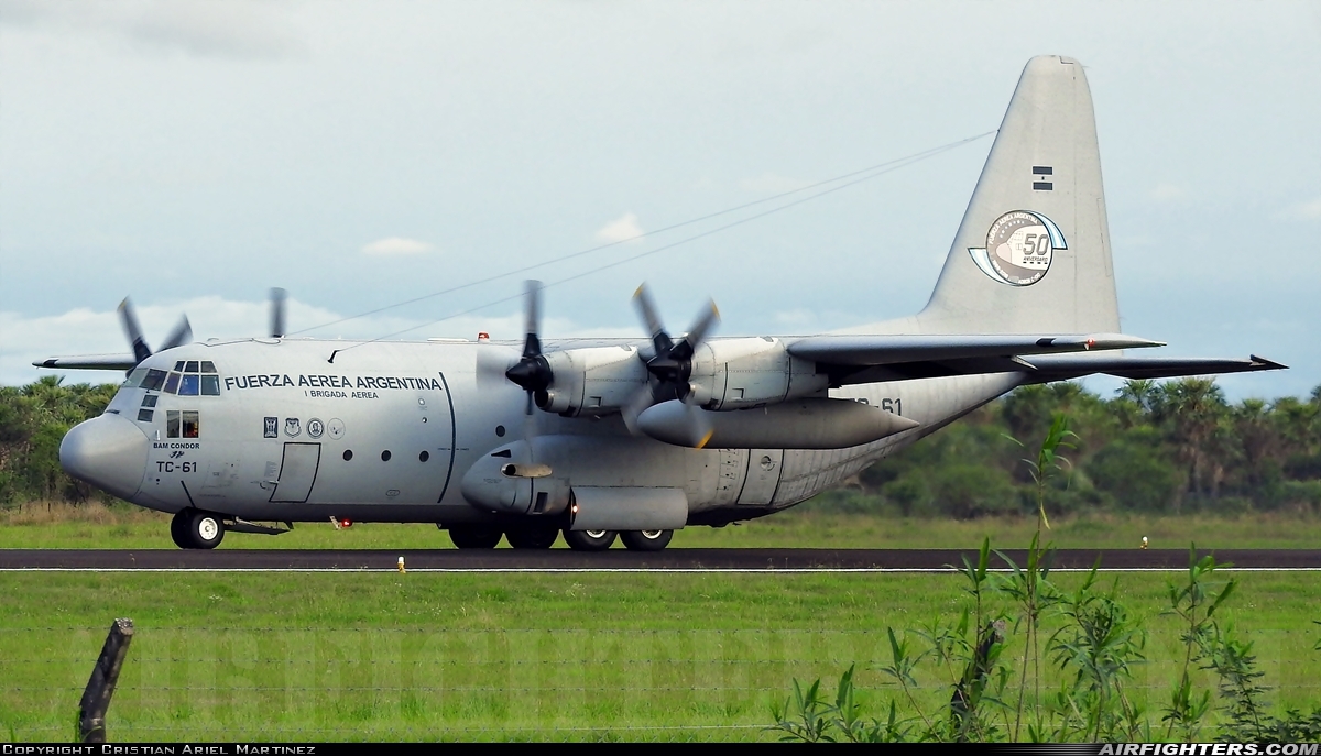 Argentina - Air Force Lockheed C-130H Hercules (L-382) TC-61 at Formosa - El Pucu (FMA / SARF), Argentina