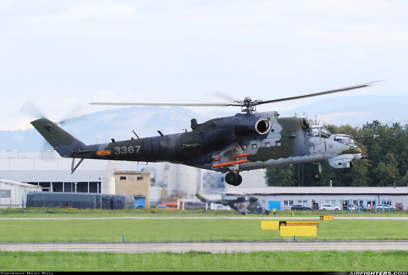 Czech Republic - Air Force Mil Mi-35 (Mi-24V) 3367 at Ostrava - Mosnov (OSR / LKMT), Czech Republic