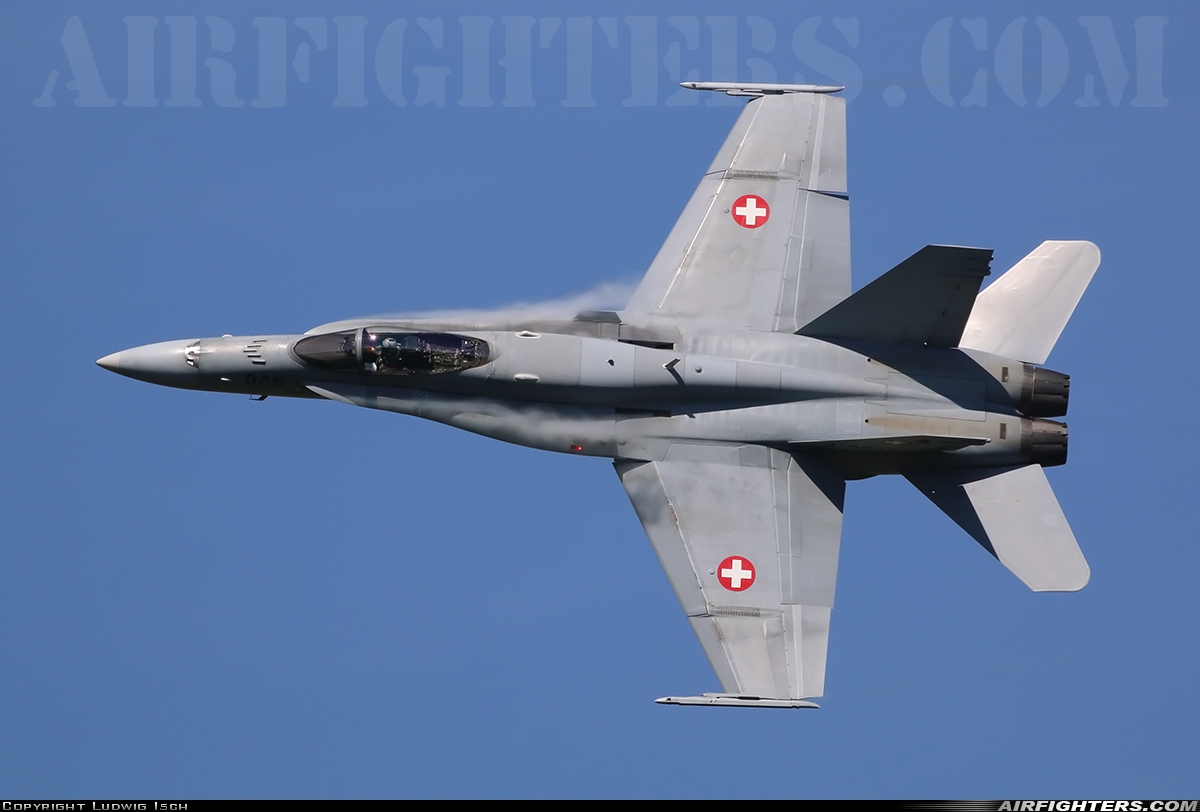 Switzerland - Air Force McDonnell Douglas F/A-18C Hornet J-5025 at Grenchen (LSZG), Switzerland