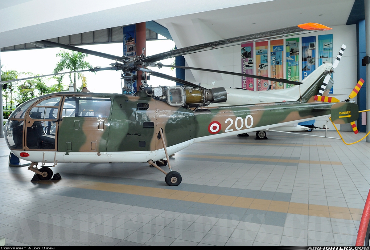 Singapore - Air Force Aerospatiale SA-316B Alouette III 200 at Paya Lebar (QPG/WSAP), Singapore