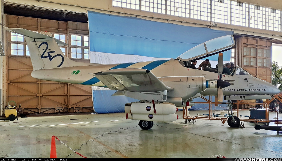 Argentina - Air Force FMA IA-58A Pucara A-558 at Reconquista (RCQ / SATR), Argentina