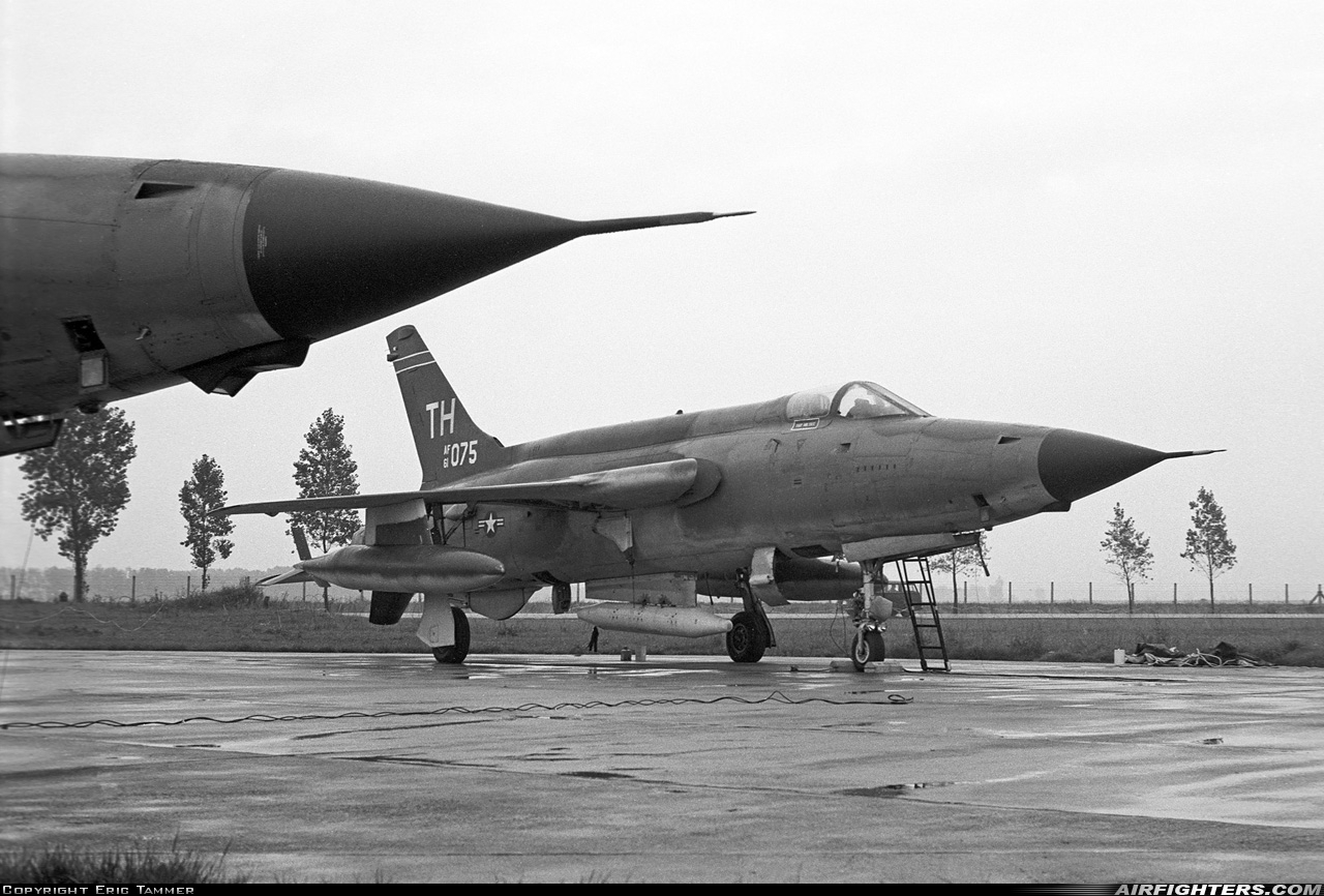 USA - Air Force Republic F-105D Thunderchief 61-0075 at Norvenich (ETNN), Germany