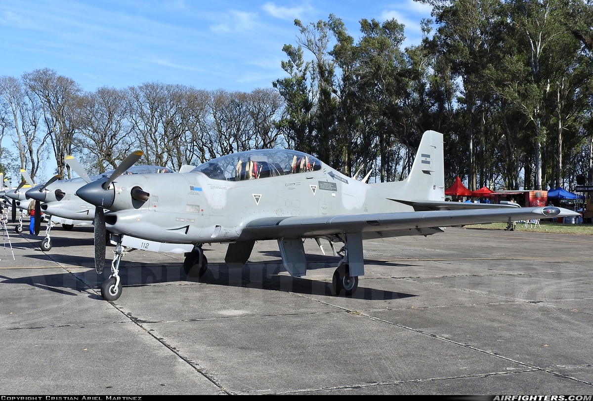 Argentina - Air Force Embraer EMB-312A Tucano A-112 at Reconquista (RCQ / SATR), Argentina