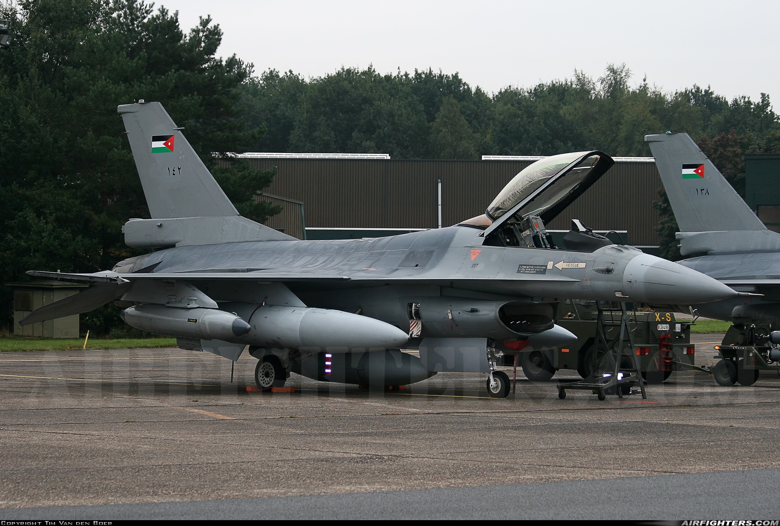 Jordan - Air Force General Dynamics F-16AM Fighting Falcon 142 at Kleine Brogel (EBBL), Belgium