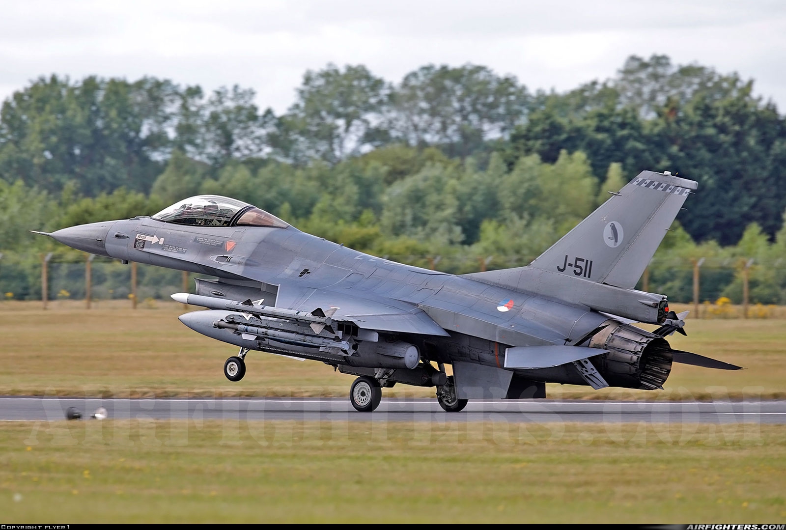 Netherlands - Air Force General Dynamics F-16AM Fighting Falcon J-511 at Fairford (FFD / EGVA), UK
