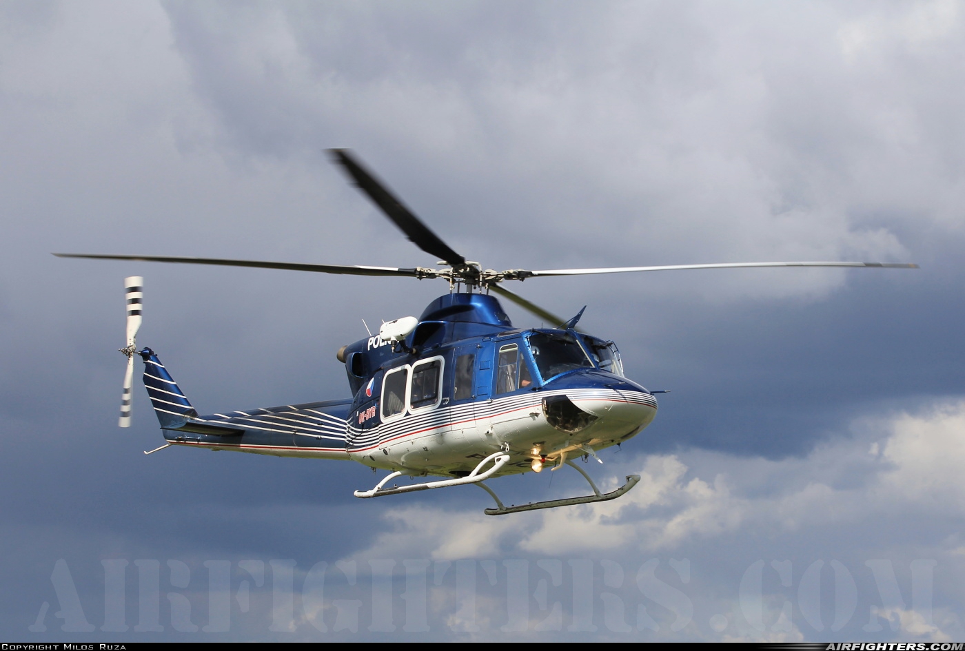 Czech Republic - Police Bell 412EP OK-BYR at Ostrava - Mosnov (OSR / LKMT), Czech Republic