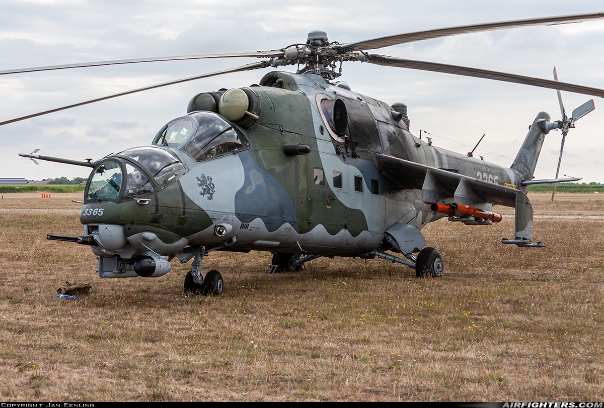 Czech Republic - Air Force Mil Mi-35 (Mi-24V) 3365 at Texel (EHTX), Netherlands