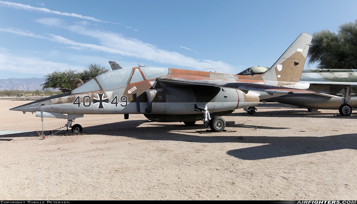 Germany - Air Force Dassault/Dornier Alpha Jet A 40+49 at Tucson - Pima Air and Space Museum, USA